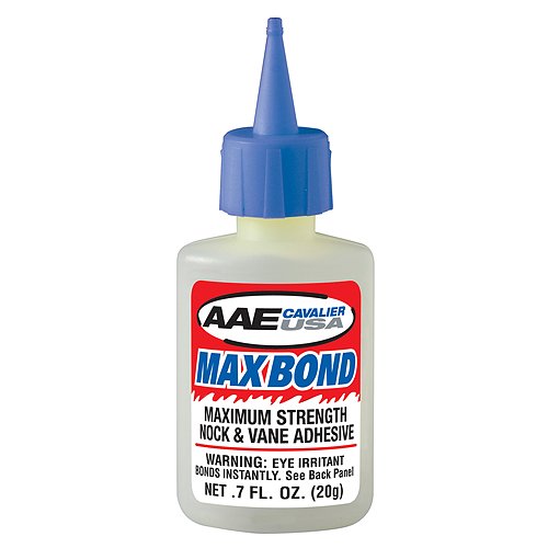 Arrow Fletching Glue Arizona Archery Enterprises AAE .7oz Bottle Max Bond Glue