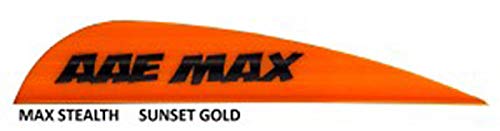 Arrow Fletching Vanes AAE Max Stealth Vane Sunset Gold 100 Pk.